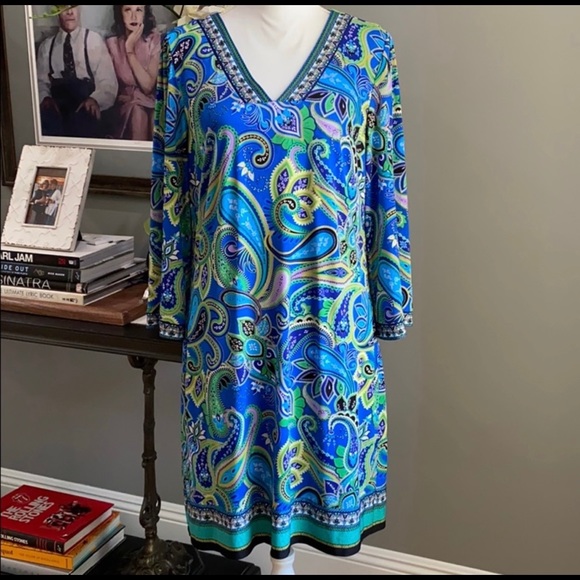 Laundry by Shelli Segal Paisley Print Tunic Dress - Picture 2 of 3